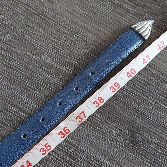 Vintage Leatherock Horse Buckle Leather Belt 38 main image 4